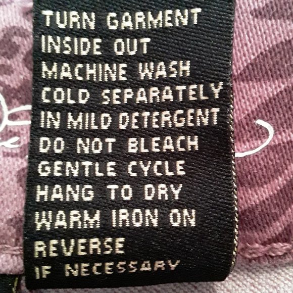 DG2 by Diane Gilman Paisley Jean Pants Size 2P - Purple Pink Colorway - Picture 9 of 11